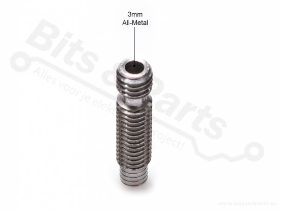 Heat break E3D-type V6 3mm all-metal/zonder PTFE